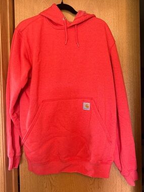 Carhartt Men’s Red Pullover Hooded Sweatshirt